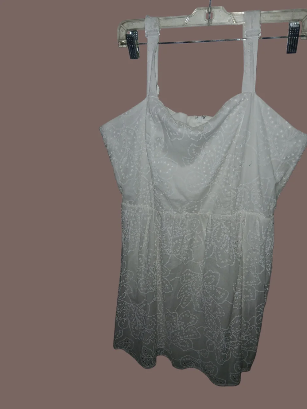 Calypso St Barth White Eyelet Sundress Womens 12 - Picture 4 of 5